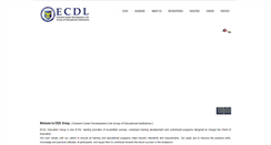 Desktop Screenshot of ecdlgroup.com